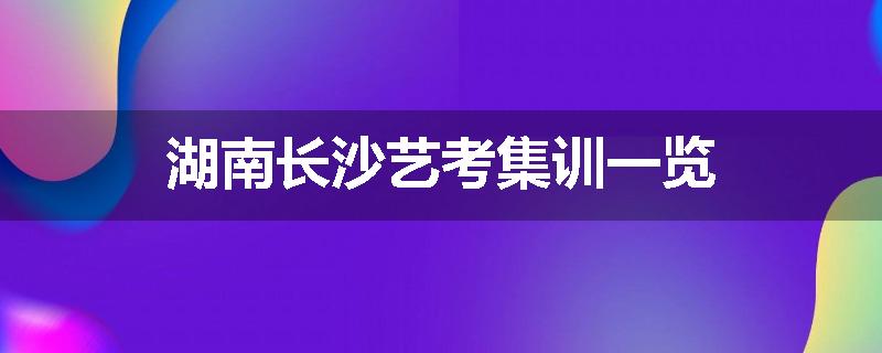 湖南长沙艺考集训一览