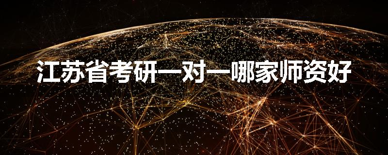 江苏省考研一对一哪家师资好