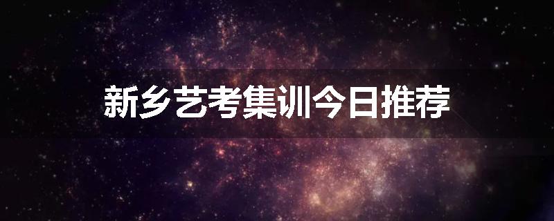 新乡艺考集训今日推荐