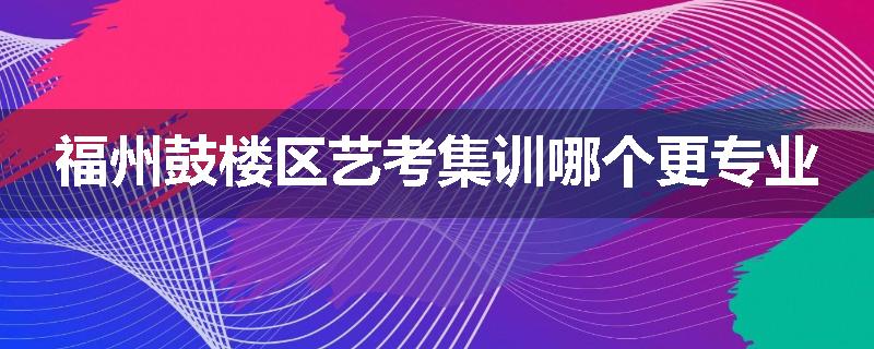 福州鼓楼区艺考集训哪个更专业