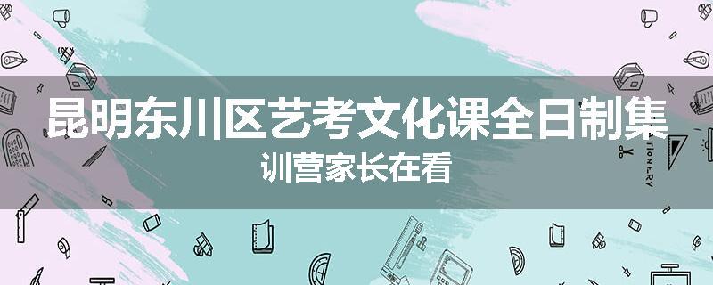 昆明东川区艺考文化课全日制集训营家长在看