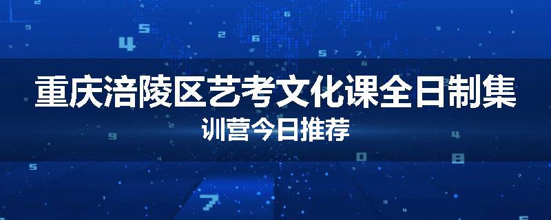重庆涪陵区艺考文化课全日制集训营今日推荐