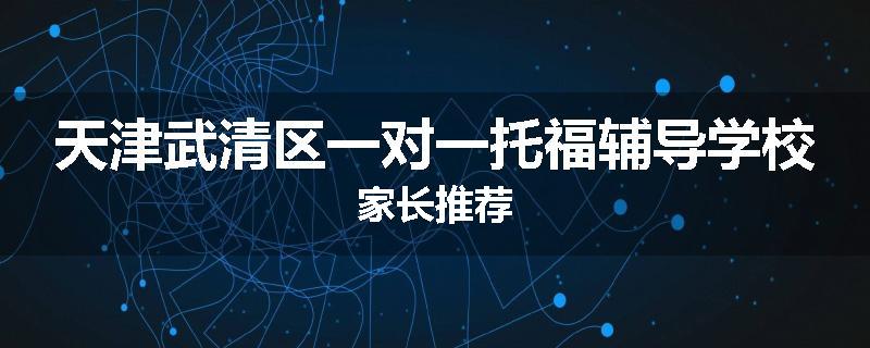 天津武清区一对一托福辅导学校家长推荐