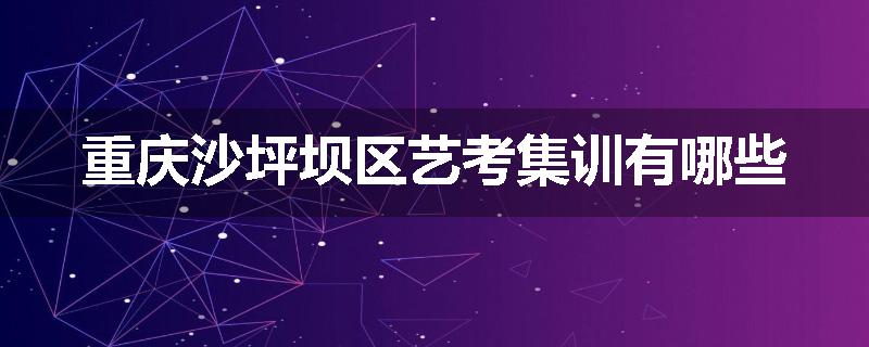 重庆沙坪坝区艺考集训有哪些