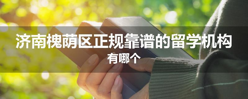 济南槐荫区正规靠谱的留学机构有哪个