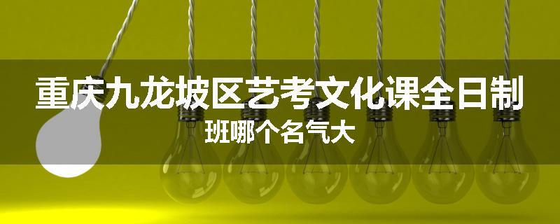 重庆九龙坡区艺考文化课全日制班哪个名气大
