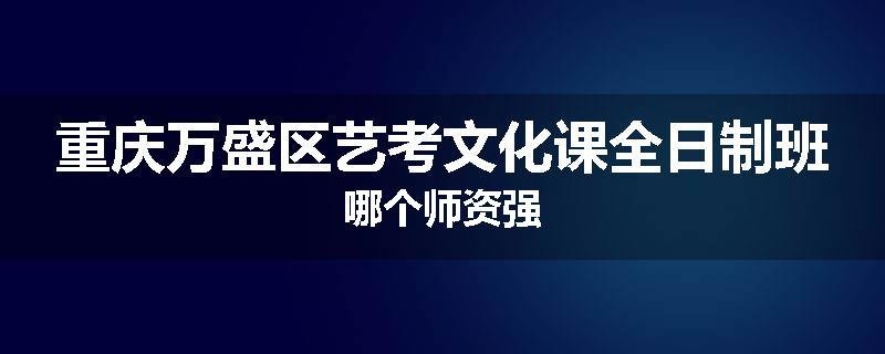 重庆万盛区艺考文化课全日制班哪个师资强