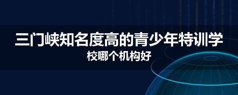 三门峡知名度高的青少年特训学校哪个机构好