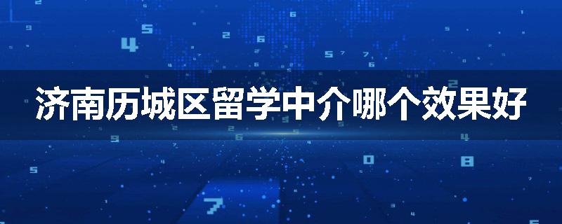济南历城区留学中介哪个效果好