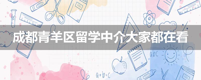 成都青羊区留学中介大家都在看