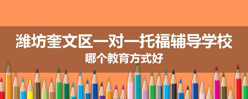 潍坊奎文区一对一托福辅导学校哪个教育方式好