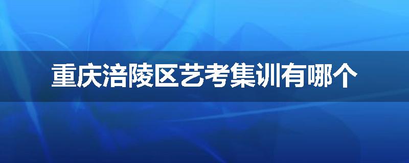 重庆涪陵区艺考集训有哪个