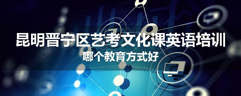 昆明晋宁区艺考文化课英语培训哪个教育方式好