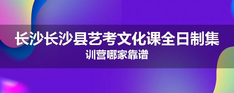 长沙长沙县艺考文化课全日制集训营哪家靠谱
