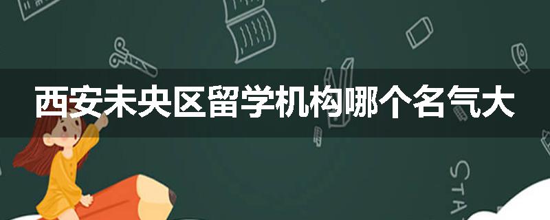 西安未央区留学机构哪个名气大