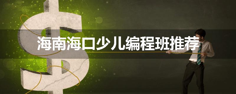 海南海口少儿编程班推荐