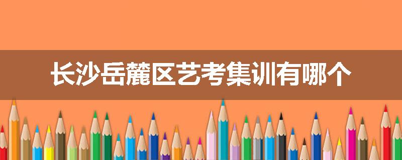 长沙岳麓区艺考集训有哪个