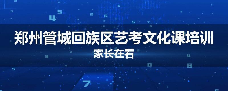 郑州管城回族区艺考文化课培训家长在看