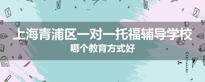 上海青浦区一对一托福辅导学校哪个教育方式好