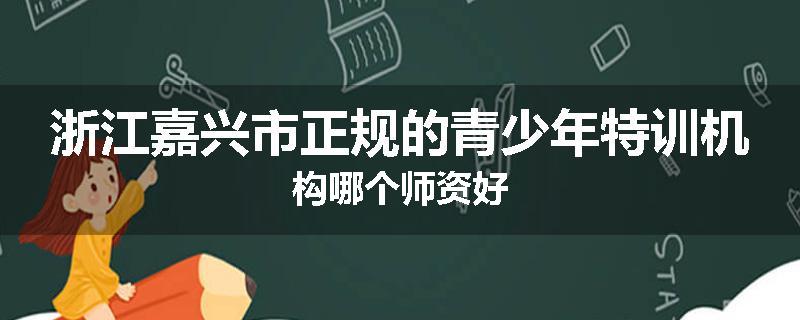 浙江嘉兴市正规的青少年特训机构哪个师资好