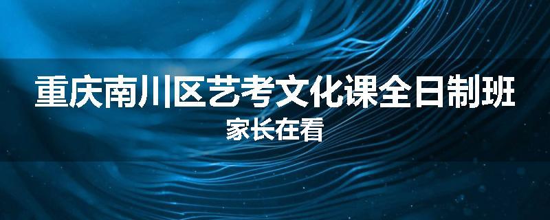 重庆南川区艺考文化课全日制班家长在看