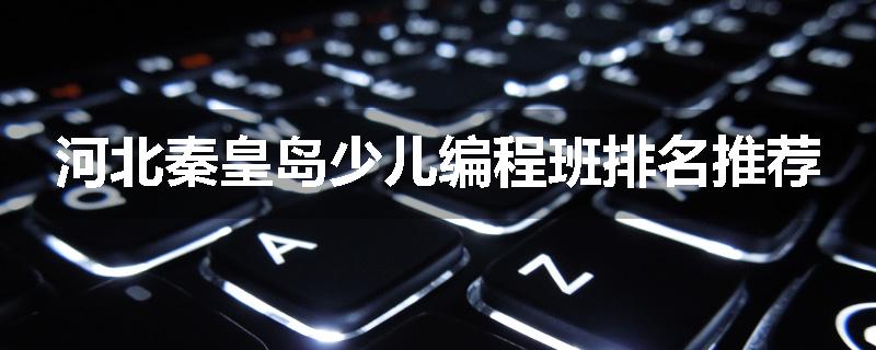 河北秦皇岛少儿编程班排名推荐