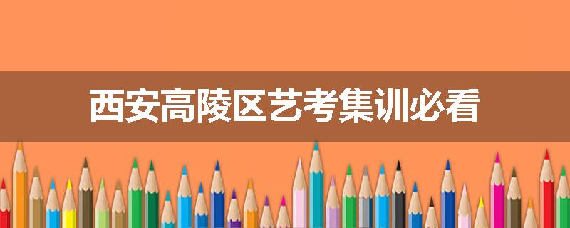 西安高陵区艺考集训必看