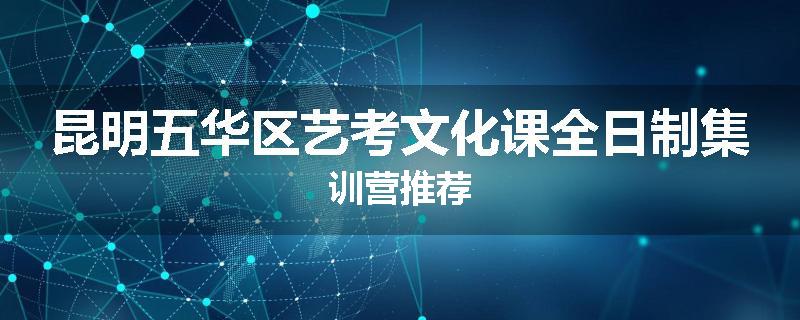 昆明五华区艺考文化课全日制集训营推荐