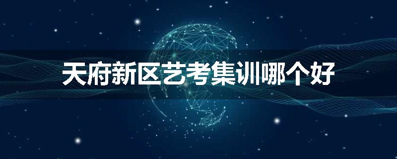 天府新区艺考集训哪个好