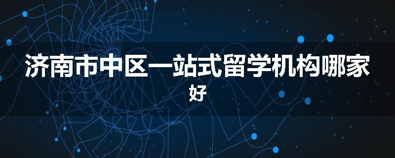济南市中区一站式留学机构哪家好