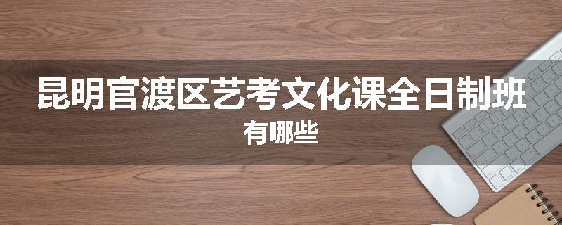 昆明官渡区艺考文化课全日制班有哪些