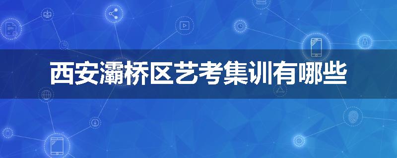 西安灞桥区艺考集训有哪些