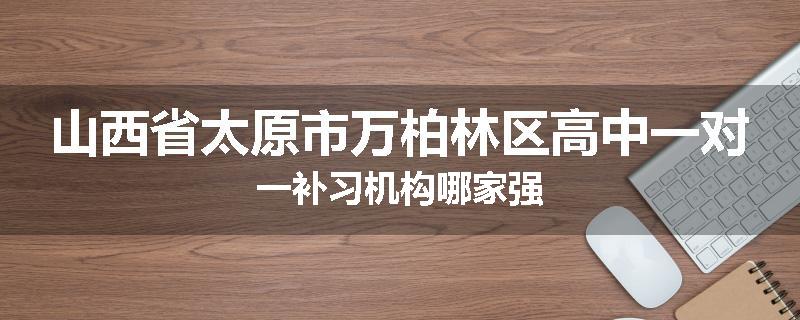 山西省太原市万柏林区高中一对一补习机构哪家强