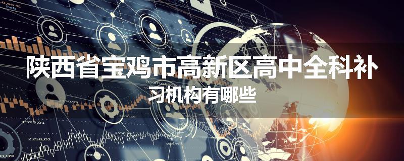 陕西省宝鸡市高新区高中全科补习机构有哪些