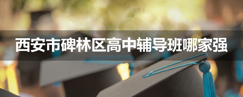 西安市碑林区高中辅导班哪家强