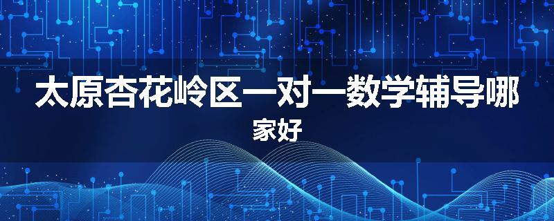 太原杏花岭区一对一数学辅导哪家好
