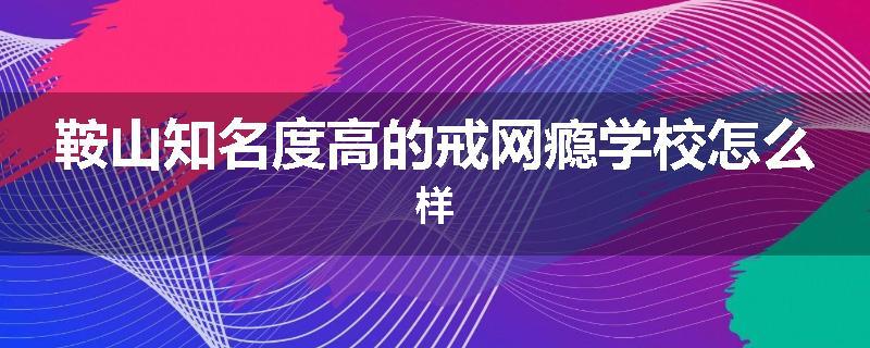 鞍山知名度高的戒网瘾学校怎么样