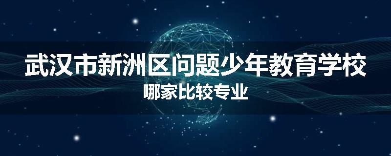 武汉市新洲区问题少年教育学校哪家比较专业