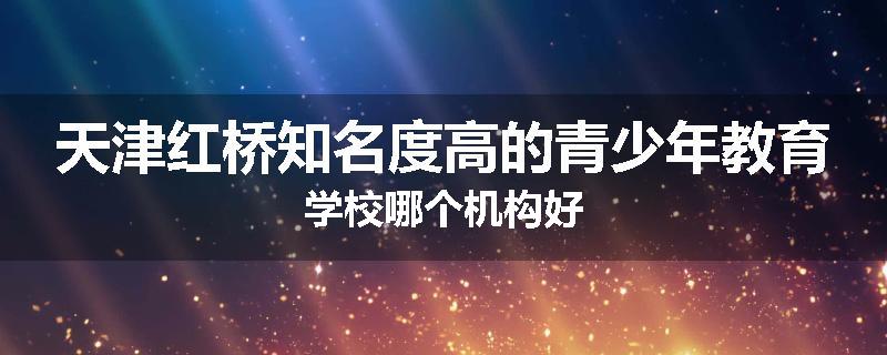 天津红桥知名度高的青少年教育学校哪个机构好