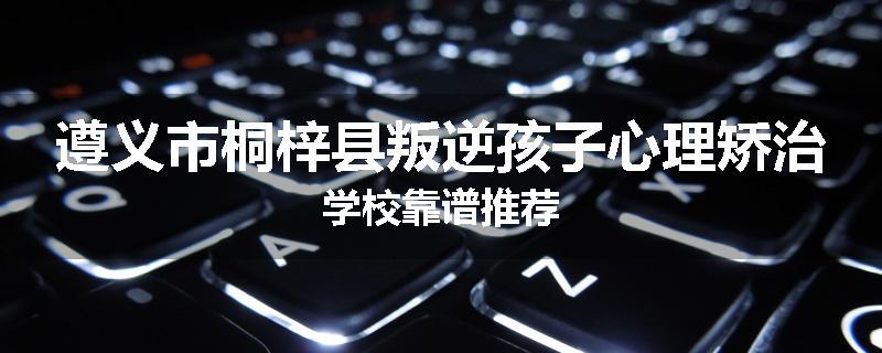 遵义市桐梓县叛逆孩子心理矫治学校靠谱推荐