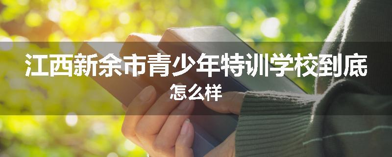江西新余市青少年特训学校到底怎么样