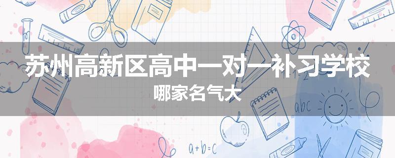 苏州高新区高中一对一补习学校哪家名气大