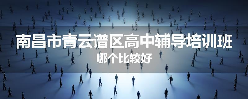 南昌市青云谱区高中辅导培训班哪个比较好