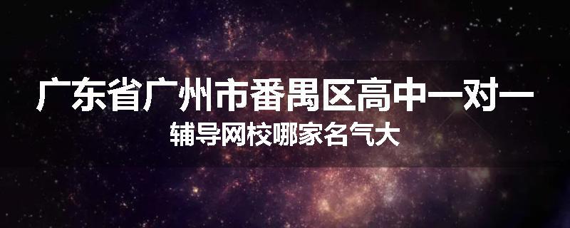 广东省广州市番禺区高中一对一辅导网校哪家名气大