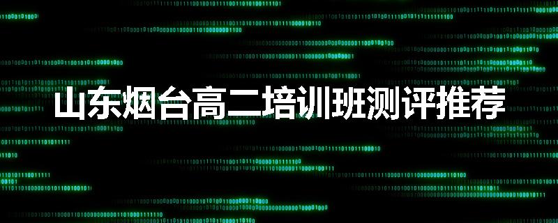 山东烟台高二培训班测评推荐