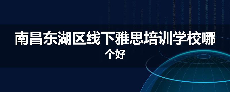 南昌东湖区线下雅思培训学校哪个好