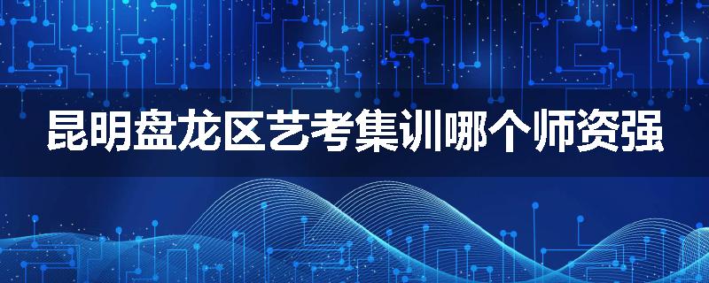 昆明盘龙区艺考集训哪个师资强