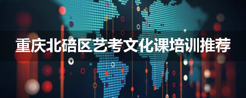 重庆北碚区艺考文化课培训推荐