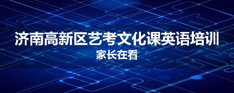 济南高新区艺考文化课英语培训家长在看