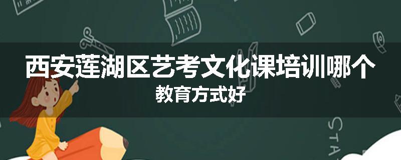 西安莲湖区艺考文化课培训哪个教育方式好